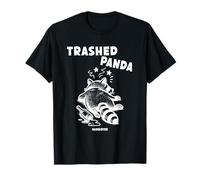 Trashed Panda Hangover Social Media Crazy Drunken Raccoon T-Shirt