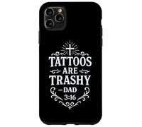Trashy Tattoo Bible Verse Papa Citation Tatouage Humour Religieux Coque pour iPhone 11 Pro Max
