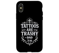 Trashy Tattoo Bible Verse Papa Citation Tatouage Humour Religieux Coque pour iPhone X/XS