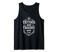 Trashy Tattoo Bible Verse Papa Citation Tatouage Humour Religieux Débardeur