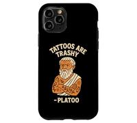 Trashy Tattoo Humour Philosophe Satire Citation Funny Platon Pun Coque pour iPhone 11 Pro