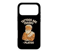 Trashy Tattoo Humour Philosophe Satire Citation Funny Platon Pun Coque pour iPhone 17 Pro Max