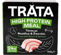 TRATA Repas riche en protéines Thon aux haricots et aux épinards 140 g