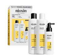 Nioxin Kit trifasique – Cheveux naturels légèrement clairsemés – 300/300/100 ml