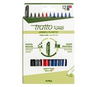 Tratto 1 trousse Green Plastic 12 pièces