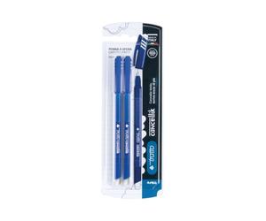 Tratto F041701 Lot de 2 stylos à encre effaçable Bleu