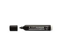 Fila – Marqueur permanent Tratto Marker, lot de 12, pointe ronde 1,4 mm, noir, encre à base d'alcool