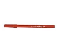 Tratto Office Fine - Feutres - Pour Bois, Carton - Rouge - Encre À L'eau - 0.7 Mm - Fin - Paquet De 12