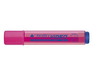 TRATTO Video - Boîte 12 surligneurs fuchsia