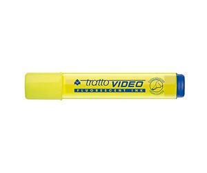 TRATTO Video - Boîte 12 surligneurs jaunes