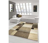 Traum Salon Designer Tapis Contemporain Tapis Moquette Conception Baroque Heather Brown Beige Mocca Größe 80x150 cm