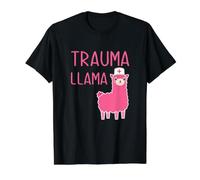 Trauma Llama Cute Female Nurse Womens Nursing School T-Shirt Graphique avec Valeur