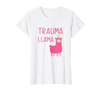 Trauma Llama Cute Female Nurse Womens Nursing School T-Shirt Graphique avec Valeur