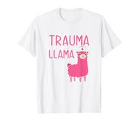 Trauma Llama Cute Female Nurse Womens Nursing School T-Shirt Graphique avec Valeur