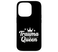 Trauma Queen Nurse Life Drôle Script médical Coque pour iPhone 14 Pro