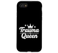 Trauma Queen Nurse Life Drôle Script médical Coque pour iPhone SE (2020) / 7/8