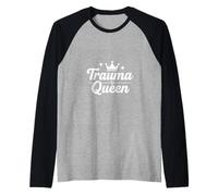 Trauma Queen Nurse Life Drôle Script médical Manche Raglan