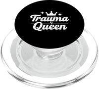Trauma Queen Nurse Life Drôle Script médical PopSockets PopGrip pour MagSafe