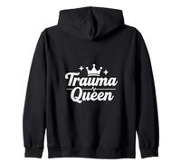 Trauma Queen Nurse Life Drôle Script médical Sweat à Capuche