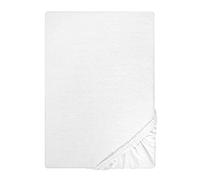 Traumhaft schlafen - Castell - Markenbettwäsche Drap-Housse en Jersey Extensible 0077113 1x 140x200 cm - 160x200 cm, Blanc