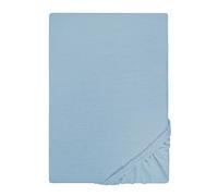 Traumhaft schlafen - Castell - Markenbettwäsche Drap-Housse en Jersey Extensible 0077113 1x 180x200 cm - 200x200 cm, Bleu Pigeon