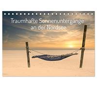 Traumhafte Sonnenuntergänge an der Nordsee (Tischkalender 2026 DIN A5 quer), CALVENDO Monatskalender: Zuschauen, wenn die Sonne im Meer versinkt.