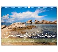Traumhaftes Sardinien (Wandkalender 2026 DIN A3 quer), CALVENDO Monatskalender: Bizarre Felsen und einsame Strände