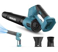 Traumheim Souffleur à Feuilles sans Fil 2 en 1 sans balais avec 3 Vitesses Max 90 0000 TR/Min, débit d'air 1000 m³/h, Mode Vertical et Horizontal pour Jardin, Feuilles (Pile Non Incluse)