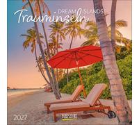 Trauminseln 2027: Broschürenkalender mit Ferienterminen. Format: 30 x 30 cm
