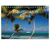 Trauminseln Karibik Christian Heeb (Tischkalender 2026 DIN A5 quer), CALVENDO Monatskalender: Die besten Inseln und Strände der Karibik in einem fantastischen Foto-Kalender von Christian Heeb