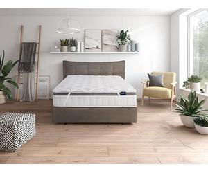 Traumnacht Rêve protège-matelas en Microfibre de Nuit de Confort, 200 x 200 cm, Blanc