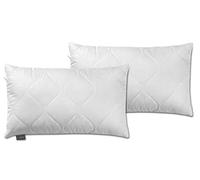 Traumnacht Songe d'une nuit oreillers 3 étoiles, doubles, doux et confortable en microfibre douce, 40 x 60 cm, lavable, blanc