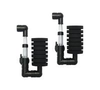 Traurige Lot de 2 filtres éponge pour aquarium - Système de filtration mécanique biologique - Système de levage d'air - Pour poissons combattants et crevettes