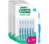 Trav-Ler Interdental BrushesDeep Cleaning Between TeethFoldable HandlePlaque Removal1.6 Mm,Iso 5Size LPack Of 3 X 6