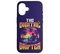 Travail à Distance drôle Citation The Digital Drifter Digital Nomad Coque pour iPhone 16