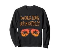 Travail à Distance Vacances d'été Travail à Domicile Sweatshirt