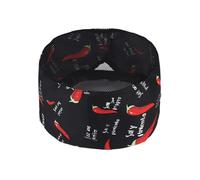 Travail de restauration avec toque de cuisinier, bonnet de serveur, restaurant, hôtel, cuisine, rouge, taille unique