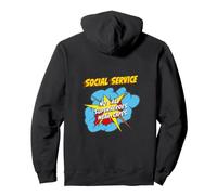 Travail de Super-héros drôle de Service Social Sweat à Capuche