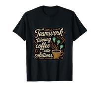 Travail d'équipe d'entreprise : Transformer Le café en Solutions de Conception T-Shirt