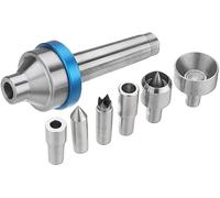 Travail du Bois Interchngeble Live Center Mt2 Morse Tper 2 Shnk avec 6pcs Interchngeble Center Live Points Wood Lthe Tool
