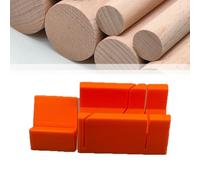 Travail du bois pour boîte à MITRE, guide de coupe à 45/90 degrés pour scie à main, armoire de serrage en plastique ABS pour garniture et bois rond, orange, lot de 2