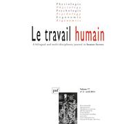 Travail humain 2014, vol. 77 (2) - Collectif - Puf - broché - Revue