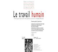 travail humain 2015, vol. 78 (1)