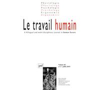 Travail humain 2019, vol. 82 (3) - Collectif - Puf - broché - Revue