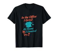 Travail Jeu Équilibre Au Bureau I Grind at Home I Unwind Art T-Shirt