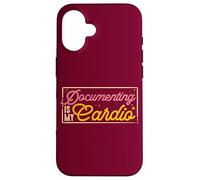 Travail Social Documenting is My Cardio Citation Travailleur Social Coque pour iPhone 16