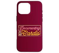 Travail Social Documenting is My Cardio Citation Travailleur Social Coque pour iPhone 16 Pro Max