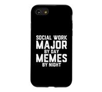 Travail Social Major by Day Memes Night Étudiant en Services Humains Coque pour iPhone SE (2020) / 7/8