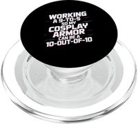 Travailler 9 à 5 Cosplay Armor Hobby Amateur PopSockets PopGrip pour MagSafe