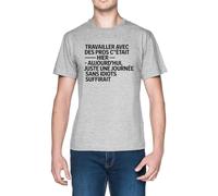 Travailler avec des Pros C’était Hier Grey Men's T-Shirt Tee